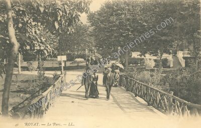 Carte postale ancienne Le Parc — Royat (Puy-de-Dôme)