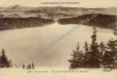 Carte postale ancienne Lac Pavin — Besse-et-Saint-Anastaise (Puy-de-Dôme)
