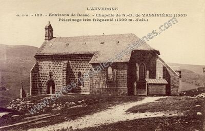 Carte postale ancienne N D'de Vassiviere — Besse-et-Saint-Anastaise (Puy-de-Dôme)