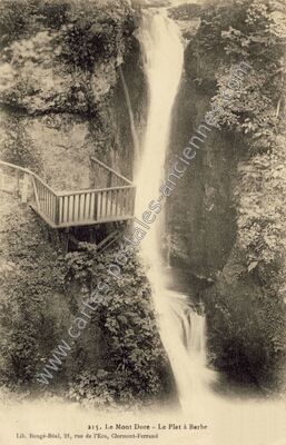 Carte postale ancienne Le Plat a Barbe — La Bourboule (Puy-de-Dôme)