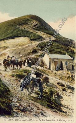 Carte postale ancienne Le Pic Sancy — Chastreix (Puy-de-Dôme)