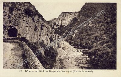 Carte postale ancienne Gorges de Chouvigny — Saint-Gal-sur-Sioule (Puy-de-Dôme)