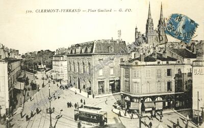 Carte postale ancienne Place Gaillard — Clermont-Ferrand (Puy-de-Dôme)