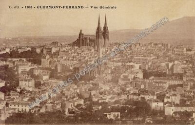 Carte postale ancienne Vue Générale — Clermont-Ferrand (Puy-de-Dôme)
