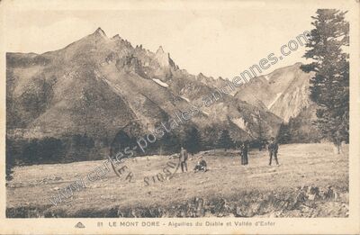 Carte postale ancienne Aiguille du Diable — Mont-Dore (Puy-de-Dôme)