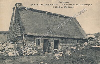 Carte postale ancienne Pierre sur Haute — Job (Puy-de-Dôme)