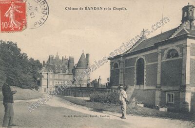 Carte postale ancienne Chateau de Randan — Randan (Puy-de-Dôme)