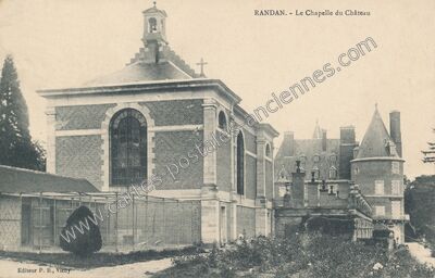 Carte postale ancienne Le Chapelle du Château — Randan (Puy-de-Dôme)