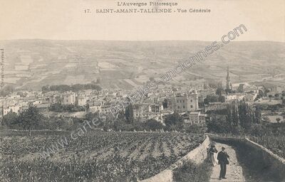 Carte postale ancienne Vue Générale — Saint-Amant-Tallende (Puy-de-Dôme)