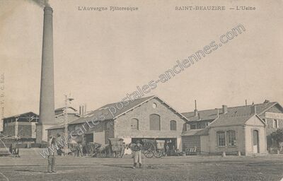 Carte postale ancienne L'Usine — Saint-Beauzire (Puy-de-Dôme)