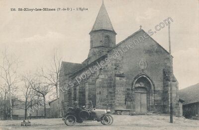 Carte postale ancienne L'Eglise — Saint-Éloy-les-Mines (Puy-de-Dôme)