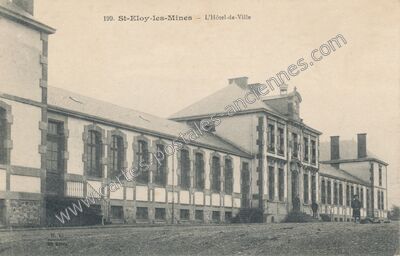 Carte postale ancienne L'Hôtel-de-Ville — Saint-Éloy-les-Mines (Puy-de-Dôme)
