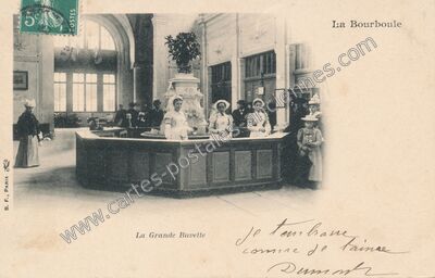 Carte postale ancienne La Grande Buvette — La Bourboule (Puy-de-Dôme)