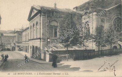 Carte postale ancienne L'Établissement Thermal — Mont-Dore (Puy-de-Dôme)