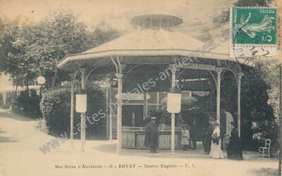 Carte postale ancienne Source Eugénie — Royat (Puy-de-Dôme)