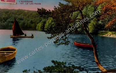 Carte postale ancienne Lac Pavin — Besse-et-Saint-Anastaise (Puy-de-Dôme)