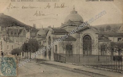 Carte postale ancienne L'Etablissement thermal — La Bourboule (Puy-de-Dôme)