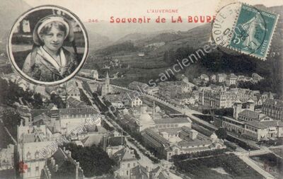 Carte postale ancienne Souvenir de LA BOURBOULE — La Bourboule (Puy-de-Dôme)