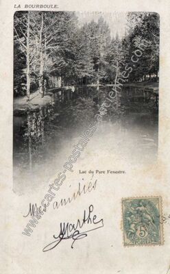 Carte postale ancienne Lac du Parc Fenestre — La Bourboule (Puy-de-Dôme)