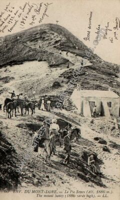Carte postale ancienne Le Pic Sancy — Chastreix (Puy-de-Dôme)