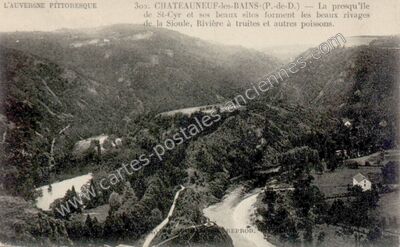 Carte postale ancienne Chateauneuf — Châteauneuf-les-Bains (Puy-de-Dôme)