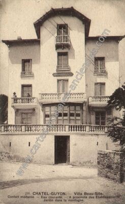 Carte postale ancienne Villa Beau-Site — Chatelguyon (Puy-de-Dôme)