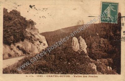 Carte postale ancienne Vallée des Prades — Chatelguyon (Puy-de-Dôme)
