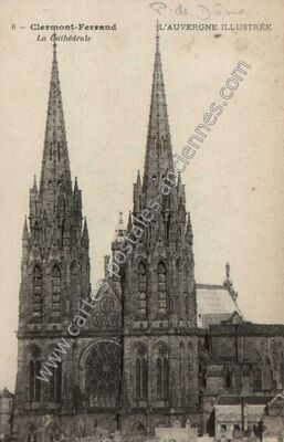Carte postale ancienne La Cathédrale — Clermont-Ferrand (Puy-de-Dôme)