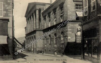 Carte postale ancienne Hôtel de Ville — Clermont-Ferrand (Puy-de-Dôme)