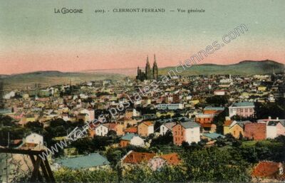 Carte postale ancienne La Cigogne — Vue générale — Clermont-Ferrand (Puy-de-Dôme)