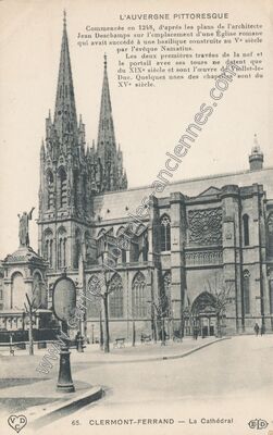 Carte postale ancienne L'Auvergne Pittoresque — Clermont-Ferrand (Puy-de-Dôme)