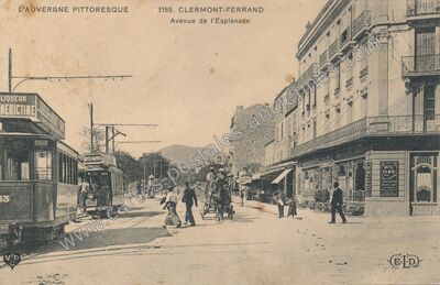 Carte postale ancienne L'Auvergne pittoresque Avenue de l'Esplanade — Clermont-Ferrand (Puy-de-Dôme)