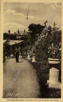 Carte postale ancienne Un coin du Jardin des Plantes — Clermont-Ferrand (Puy-de-Dôme)