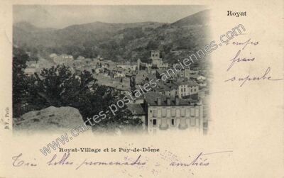 Carte postale ancienne Royat Village — Royat (Puy-de-Dôme)