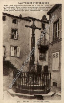Carte postale ancienne La Croix des Apôtres — Royat (Puy-de-Dôme)