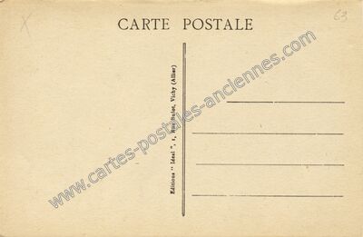 Carte postale ancienne Arriere Ideal — Non Localisée (Allier)
