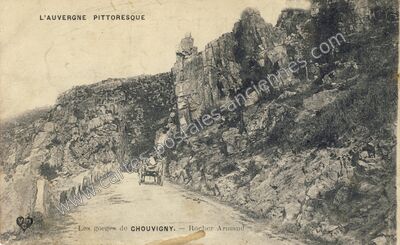 Carte postale ancienne Gorges de Chouvigny — Chouvigny (Allier)