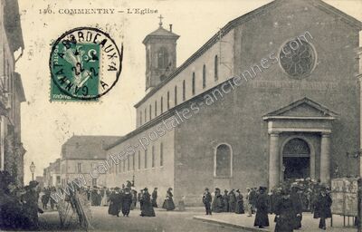 Carte postale ancienne L'Eglise — Commentry (Allier)