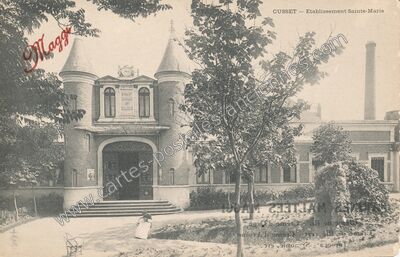 Carte postale ancienne Établissement Sainte-Marie — Cusset (Allier)