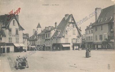 Carte postale ancienne La Place — Cusset (Allier)