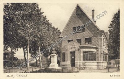 Carte postale ancienne Gannat — Gannat (Allier)