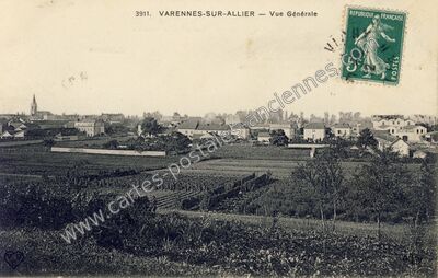Carte postale ancienne Varennes sur Allier — Neure (Allier)