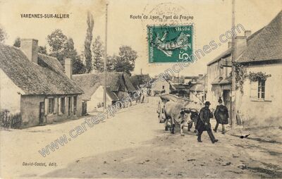 Carte postale ancienne Varennes sur Allier — Neure (Allier)