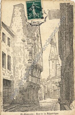 Carte postale ancienne St Pourcain — Saint-Pourçain-sur-Sioule (Allier)