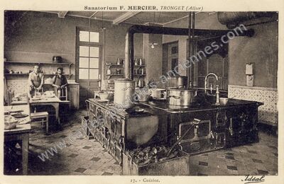 Carte postale ancienne Sanatorium de Tronget — Tronget (Allier)