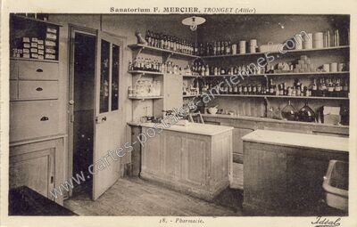 Carte postale ancienne Sanatorium de Tronget — Tronget (Allier)