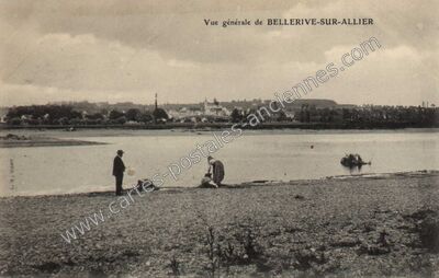 Carte postale ancienne Vue générale — Bellerive-sur-Allier (Allier)