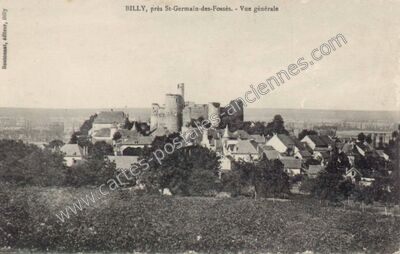 Carte postale ancienne Vue générale — Billy (Allier)