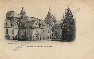 Carte postale ancienne Chateau de Busset — Busset (Allier)