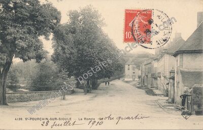 Carte postale ancienne La Ronde — Saint-Pourçain-sur-Sioule (Allier)